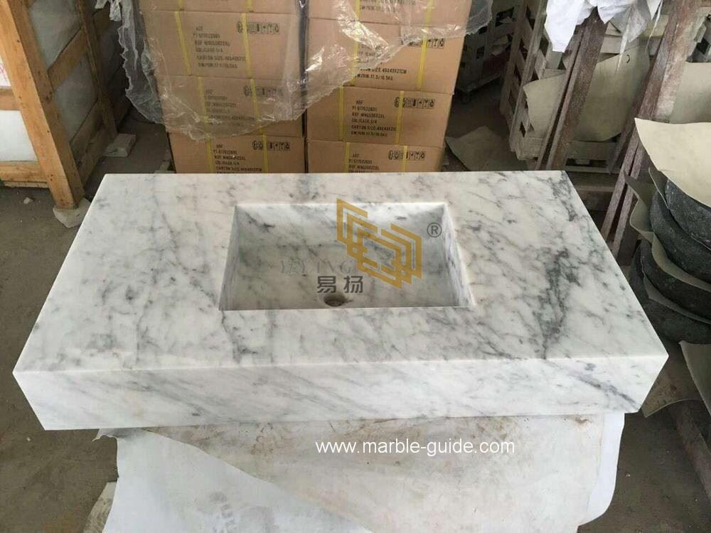 Carrara white marble tops 017