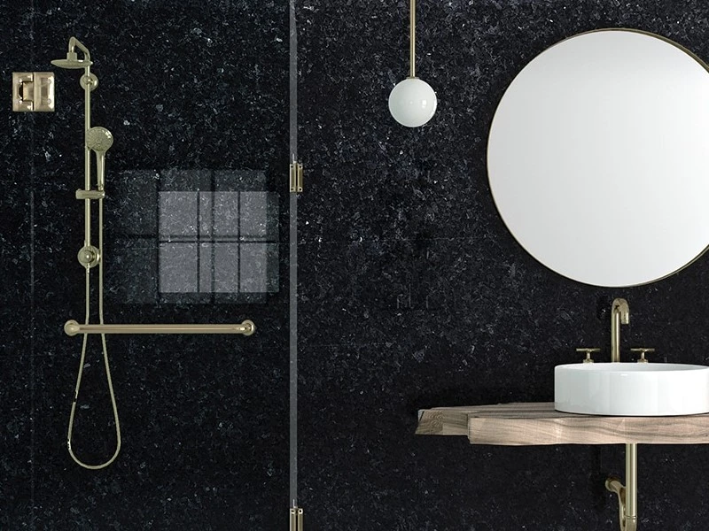 Blue Pearl Granite vanity Blue Pearl Granite vanity