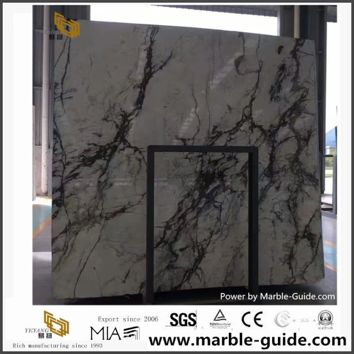 Slabiau Marmor Gwyn Onyx Tegeirianau China Newydd ar gyfer Dylunio Wal Cefndir Ystafell Ymolchi