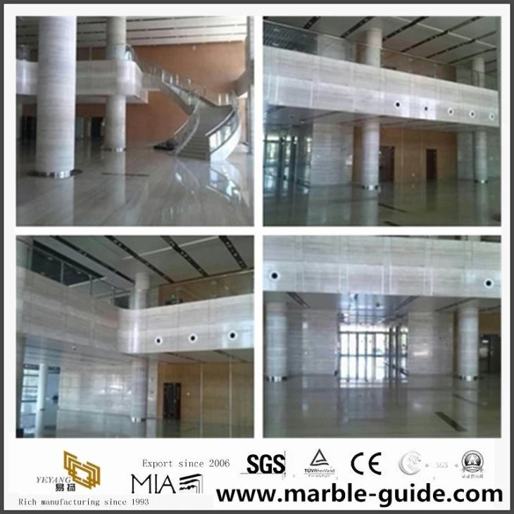 Wooden Grey Marble Tiles For Floor Design