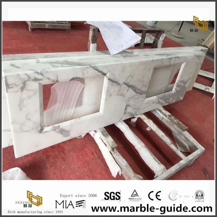 Prefab Calacatta Marble Vanity Top