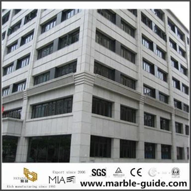 Teils gwenithfaen gwyn bala ar gyfer wal awyr agored