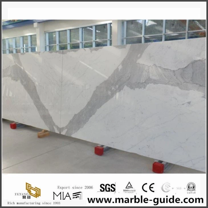 Statuario Bookmatch Marble Slab Pris Cyflenwad Ffatri