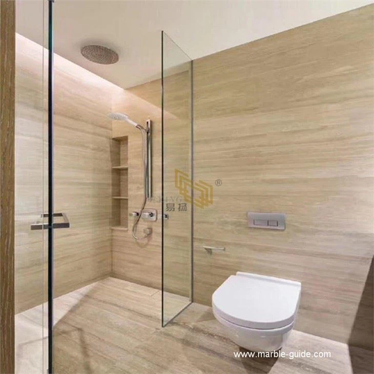Beige Travertine Marble For Bathroom Wall And Floor