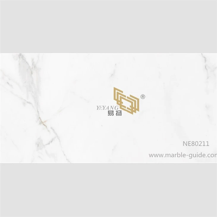 Carrara Marble Look Artificial Sintered Stone Countertop Design