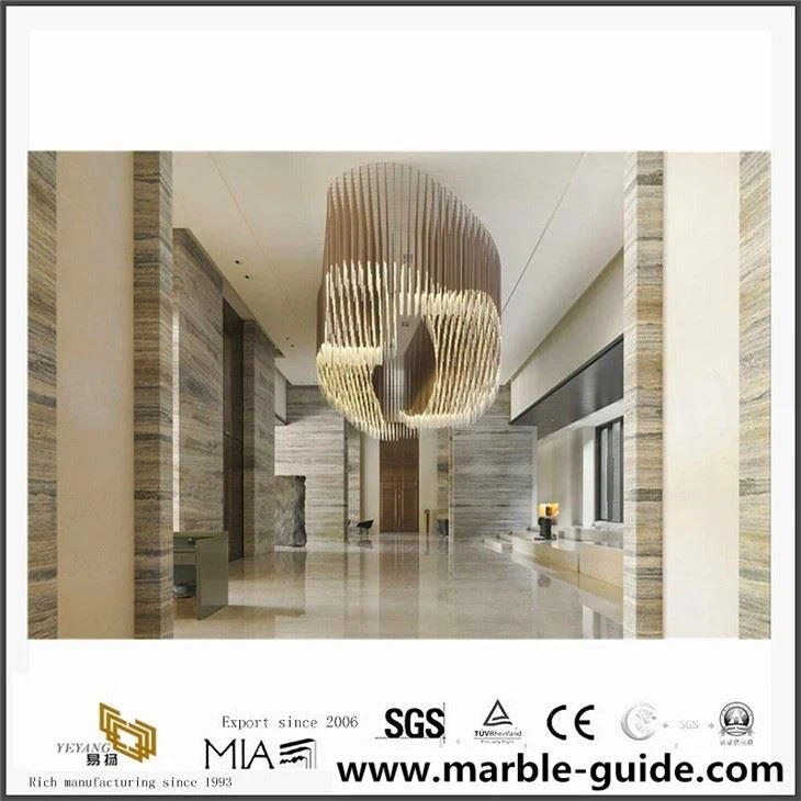 Crystal wood marble for hotel flooring and wall
